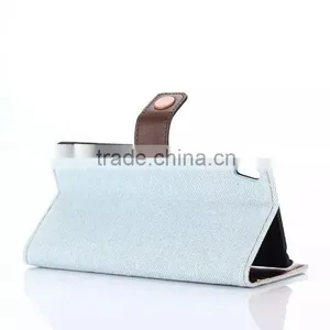 New Product Case for SONY Z4,special Design Case for LG Phone ,demin Style pu Leather Case for SONY Z4 With Wallet thumbnail-5