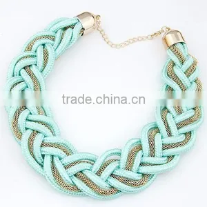 Jewelry China Top Sale Latest Korean Fashion All-match Exquisite Alloy Fluorescence Rope Chain Necklace in Stock thumbnail-5