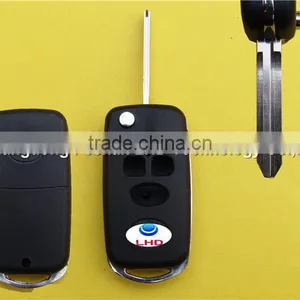 Upgraded 3 Buttons Folding Car Key Flip Remote Key Shell Fob Case for Toyota Corolla Vios thumbnail-1