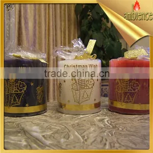 Christmas Candle for Home Decoration Art Pillar Candle thumbnail-1