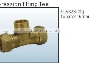 Hot Sale Compression Fitting Tee With uk Style thumbnail-1