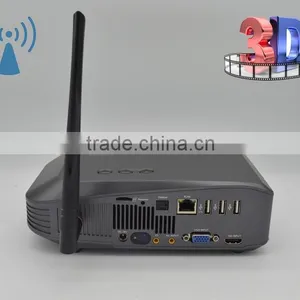 Wifi Pico Projector, 1500 Lumens DLP Home Theater 3D Smart Portable Projector, 1280x800p Smart Beam Projector thumbnail-2
