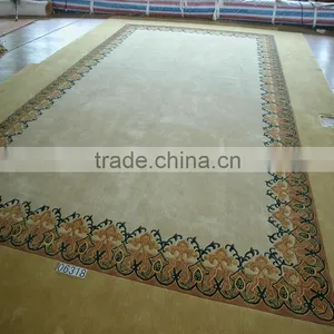 Anti-dust Warm-toned Wool Carpet Retro Wool Carpet of Hand Tufted 100% Acrylic Carpet thumbnail-3