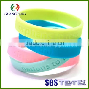 Wholesale Custom High Quality Fashion Energy Engraved Logo Festival Silicone Wristband Debossed for Events Bulk Buy From China thumbnail-2
