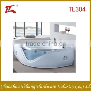 Factory Price Wholesales Decorate With Glass Big Size Double People Bathtub With Seat Soaking Bathroom thumbnail-1