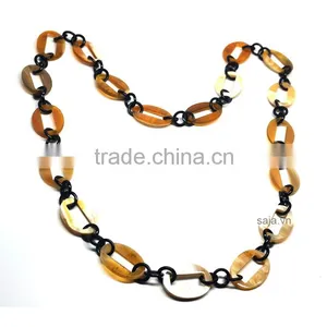 Buffalo Horn White, Buffalo Horn Jewelry, Buffalo Horn Necklace SHN-295 thumbnail-1