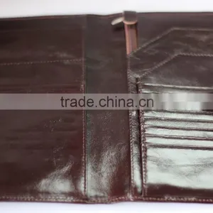 Creative Leather Passport Holder Gift Set With Leather Wallet Leather Luggage Tag in Gift Box thumbnail-3