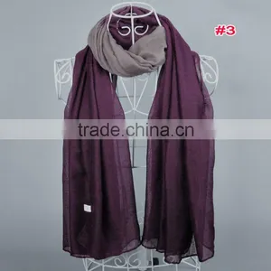 Hot Ombre Viscose Women Shawl Scarf Voile Scarves 180*90 Pashmina Shawls Muslim Hijab thumbnail-3