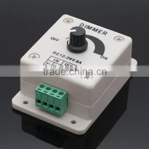 LED Light Touch Dimmer Brightness Adjustable Control 8A DC 12V-24V LED Strip Light Max 192w thumbnail-2