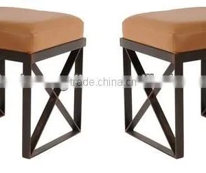 Leather Chair and Footstool HDOT0154 thumbnail-1