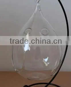 Handblown Clear Glass Vase thumbnail-1