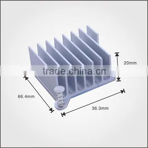 Silver Anodizing Samll Aluminum Profile Heatsink With Cutting Process thumbnail-2