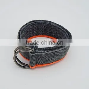 Canvas Belt Ouble D-ring Buckles Knitted Men Belt Multy-ply Fabric Cotton Belt Cheap Price thumbnail-4