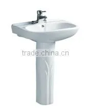 Rectangular Sink Ceramic Washbasin With Pedestal MY-104 thumbnail-1