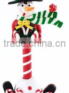 Polystone Snowman Fancy Pens thumbnail-1