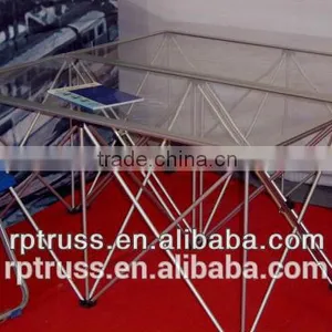Alminum Instellistage, Drum Riser Stage, Mobile Stage, Folding Stage for School Stage Events thumbnail-4