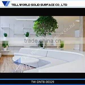 Genteel Oval Solid Surface Dinning Table Coffee Table Food Table thumbnail-1