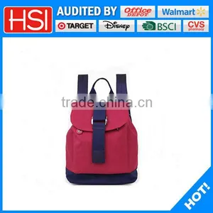 Hot New Products Fashion Red Color Cheap Plain Backpack thumbnail-1