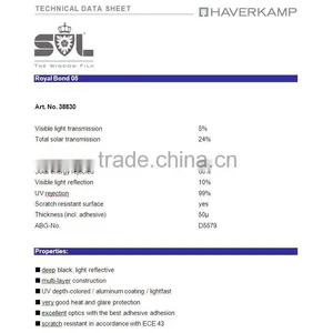 SL Automotive Film - Royal Bond 05 Premium Tinted Window Film thumbnail-2