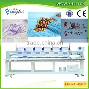 China Guangzhou CNC Computer Flat Garment Cap Hat Sequin Towel 12 15 21 24 Head 6 9 12 Needles Embroidery Machine Price thumbnail-1