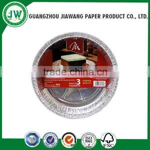 Small Round Aliminum Foil Bakery Food Container Foil Tray thumbnail-6