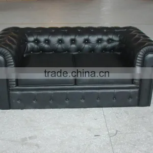 China Manufacturer Top Quality 1 2 3 Seater Chesterfield Sofa Genuine Leather Sofa Set thumbnail-1