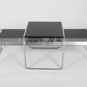 Wooden Black Cheap Rectangular Kivaha Coffee Table Set Wholesale thumbnail-4