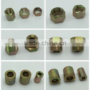Straight DIN Swivel Nut Hydraulic Fitting Retaining Nut Hex Nut thumbnail-1