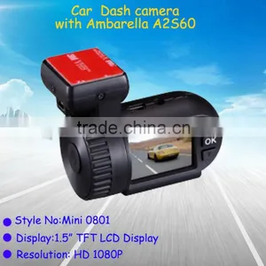 Mini 0801 Ambarella A2S60 Sheme 1.5 Inch TFT LCD Display With Full HD 1920X1080P Car Dvr Recorder thumbnail-1