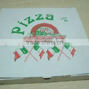 Custom E-flute White Plain Corrugated Pizza Box/high Quality and Cheap Price Pizza Box thumbnail-1