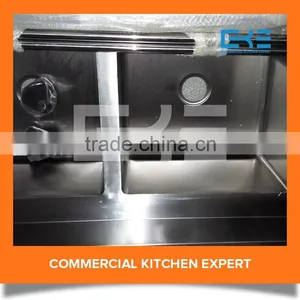 Hotel Kitchen Used Commercial Outdoor Stainless Steel Sink With Drain Board thumbnail-4