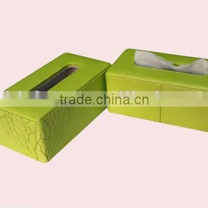 Hot Sell Leather pu Tissue Box thumbnail-1