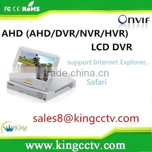 Hot Selling for 4CH AHD (AHD/DVR/NVR/HVR) LCD DVR 10.1 Inch LCD H.264 Network DVR HK-AHD1004M thumbnail-1