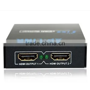 Splitter 2 Fach 1x2 1080p Auch Fur 3D 1:2 Verteiler HDCP Full HD 1 In 2 Out thumbnail-1