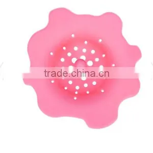 Kitchen Bathroom Drain Cover Trap Basin Hair Filter / Silicone Sewer Drain Cover Basin Sink Strainer thumbnail-2