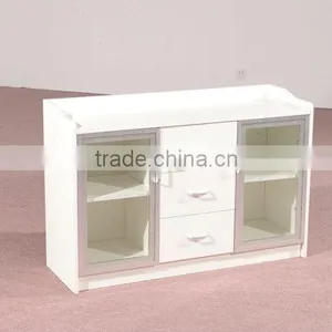 HC-M043 Bright Wooden Low Office Tea Cabinet With Many Drawers thumbnail-1