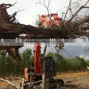 ZX55USR Hitachi Excavator Hydraulic Rotating Log Grapple, Wooden and Stone Grapple for Sale thumbnail-2