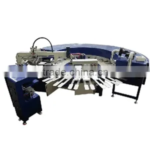 One Color 24 Stations Auto Socks and Glove Screen Printing Machine for Sale thumbnail-1