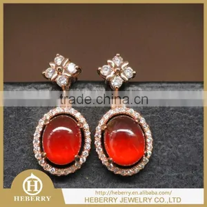 Silver Earrings With Gemstones Best Gifts to Girlfriend thumbnail-3