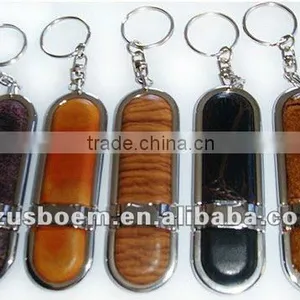 Latest Design Leather Usb Disk With Free Keyring thumbnail-1