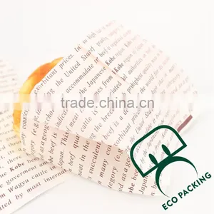 Custom LOGO Greaseproof Paper Bag for Food/hamburger Bag thumbnail-3