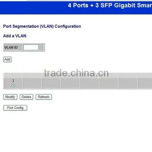 4 Ports Gigabit + 3SFP Web Management Fiber Switch thumbnail-4