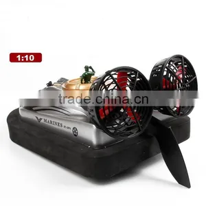 1:10 2.4G RC Hovecraft Toy, RC Amphibious Driving Boat, rc Boat. thumbnail-4