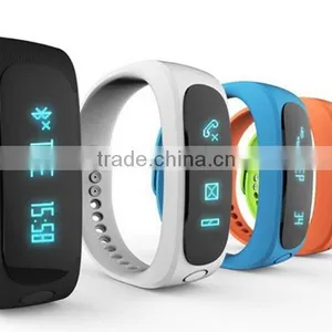 Bluetooth OLED Smart Wristwatch Bracelet E02 Fitness Pedometer Wristband Smart Bracelet Dayday Band thumbnail-2