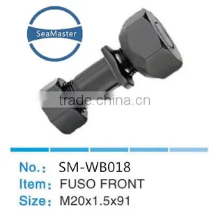 High Strenth Alloy Wheel Bolt With Nut M20*1.5*91mm for Trucks and Autos thumbnail-1