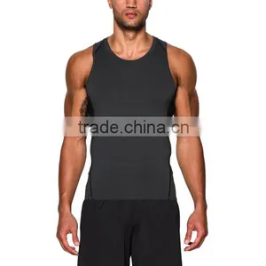 Wholesale Man Fitness Bodybuilding Top Custom Gym Tank Top thumbnail-3