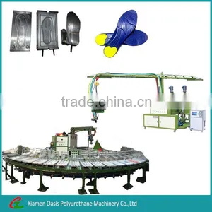 Rotary 100 Stations PU Pouring Shoe Sole Making Machine thumbnail-1