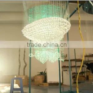 POF Fiber Optic Cable Lamp , PMMA, PC & PS Fiber Optic Chandelier thumbnail-1