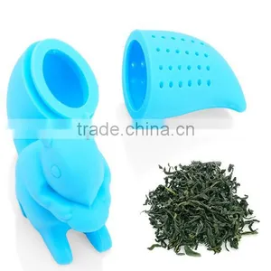 3D Custom Cartoon Design Squirrel Shaped Tea Strainer Silicone thumbnail-2