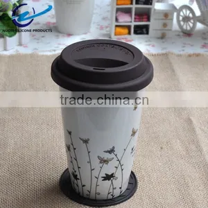 FDA & LFGB High Quality Round Silicone Mat for Coffee Cup thumbnail-3